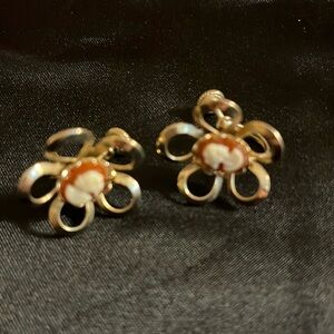 Vintage 1950s Cameo earrings